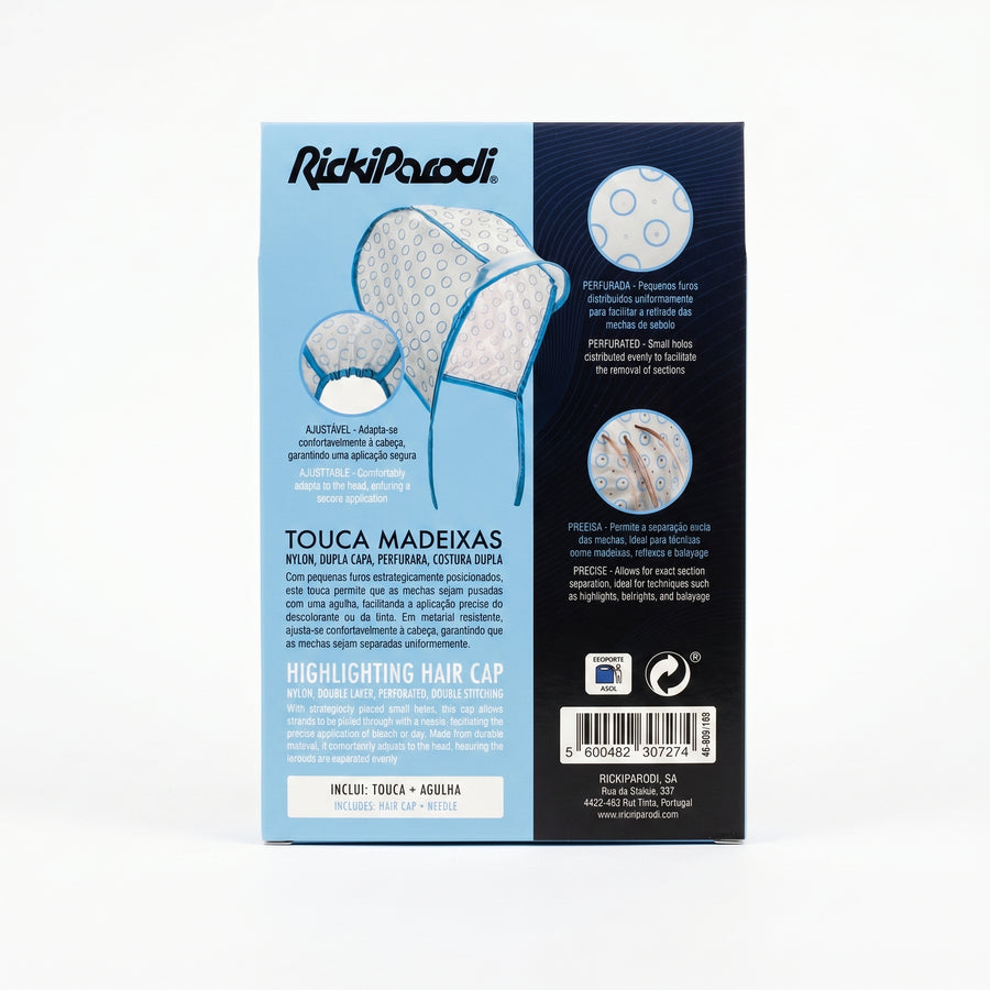 RickiParodi Touca Madeixas Nylon Dupla Capa Perfurada