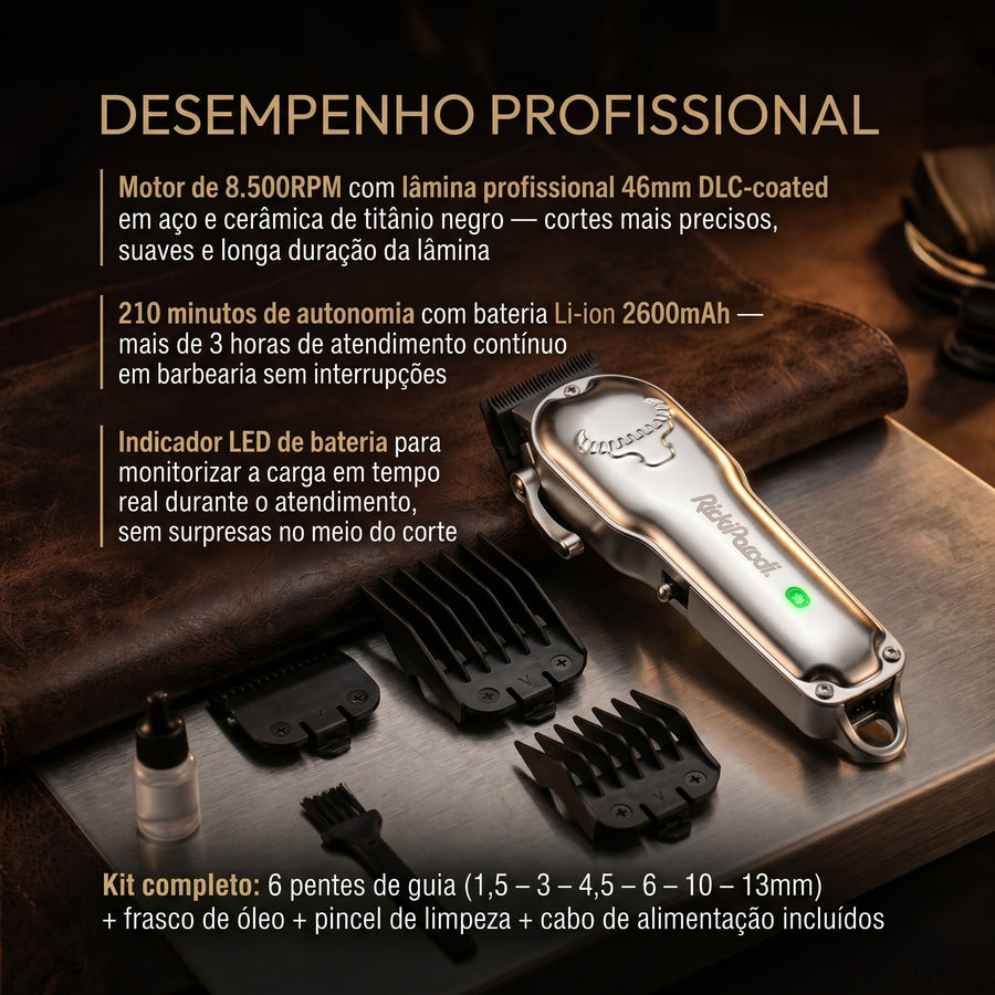 RickiParodi Metalica Máquina de Corte Sem Fio 8.500RPM