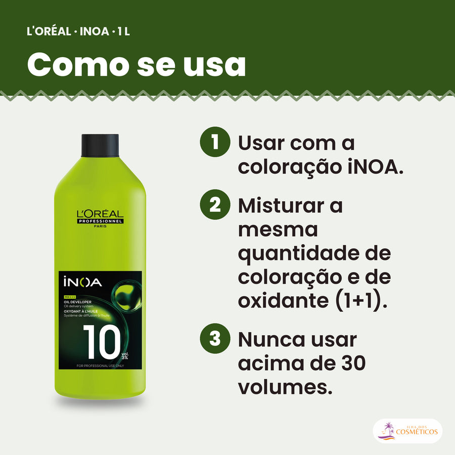 Como se usa o oxidante L'Oréal Professionnel iNOA 1 l, passo a passo