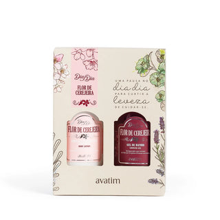 Avatim Dia Dia Pack Flor de Cerejeira Emulsão 200ml e Gel de Banho 200g