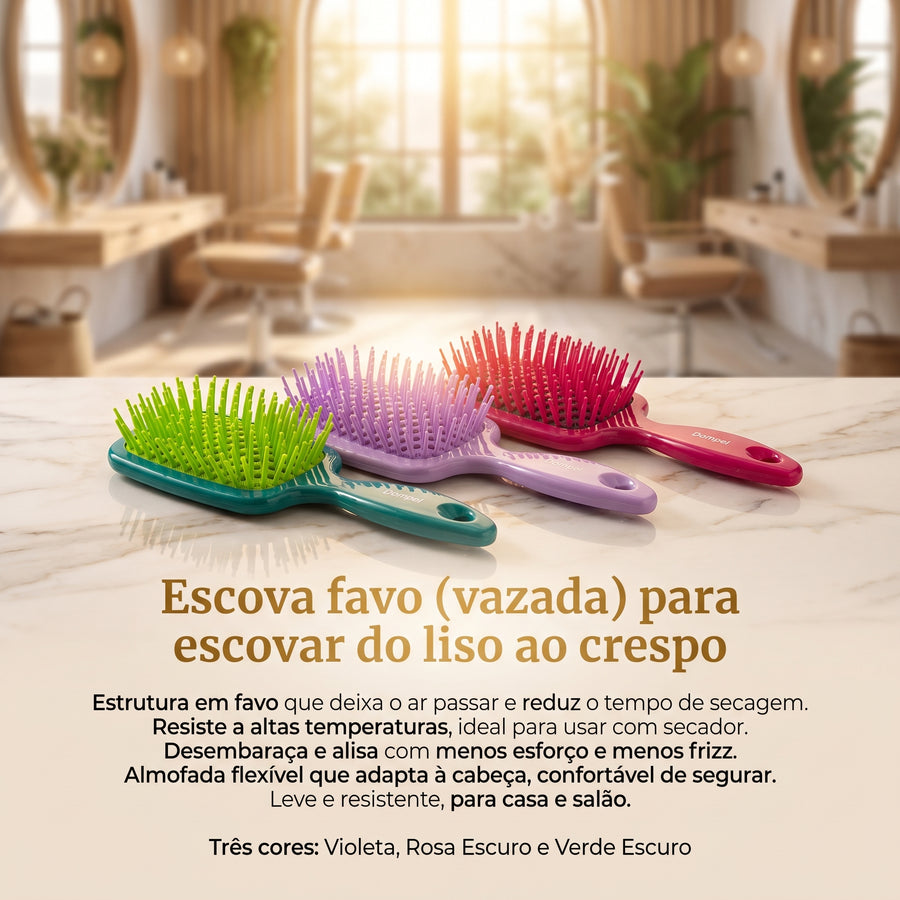 Dompel Escova Favo Retangular