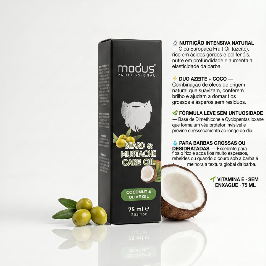 Modus Óleo Barba e Bigode Coconut & Olive Oil 75ml