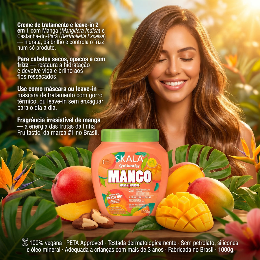 Skala Fruitastic Manga Creme de Tratamento & Leave-in 1000g
