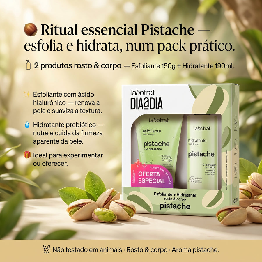 Labotrat Dia a Dia Pack Pistache — Esfoliante & Hidratante