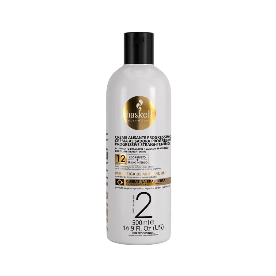 Haskell Keratreat Creme Alisante Progressivo Passo 2 Uso Profissional 500ml e 1L