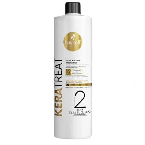 Haskell Keratreat Creme Alisante Progressivo Passo 2 Uso Profissional 500ml e 1L