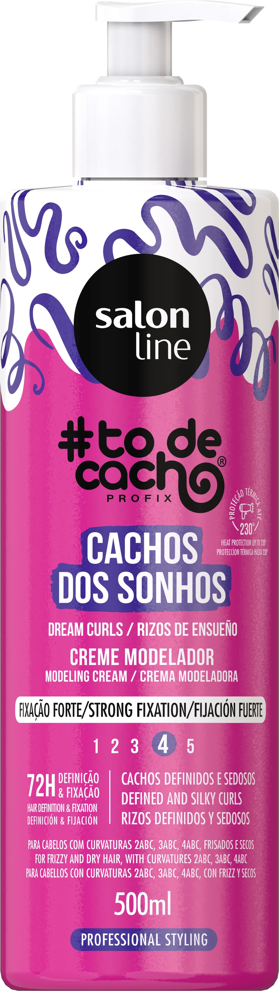 Salon Line Cachos dos Sonhos Fixação Forte 500ml