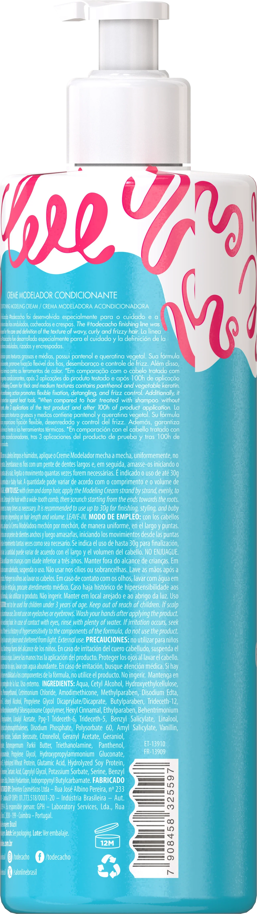 Salon Line Cachos dos Sonhos Fixação Natural 500ml