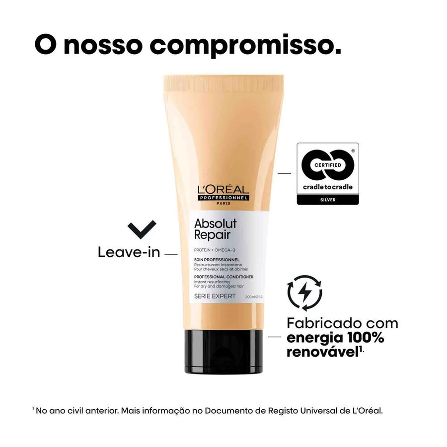 L'Oréal Professionnel Absolut Repair Condicionador Reparador 200ml, 500ml e 750ml
