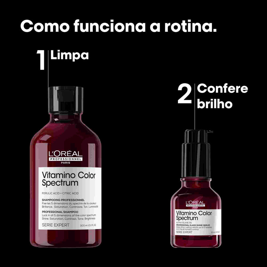 Rotina de 2 passos L'Oréal Professionnel Vitamino Color Spectrum: shampoo e sérum