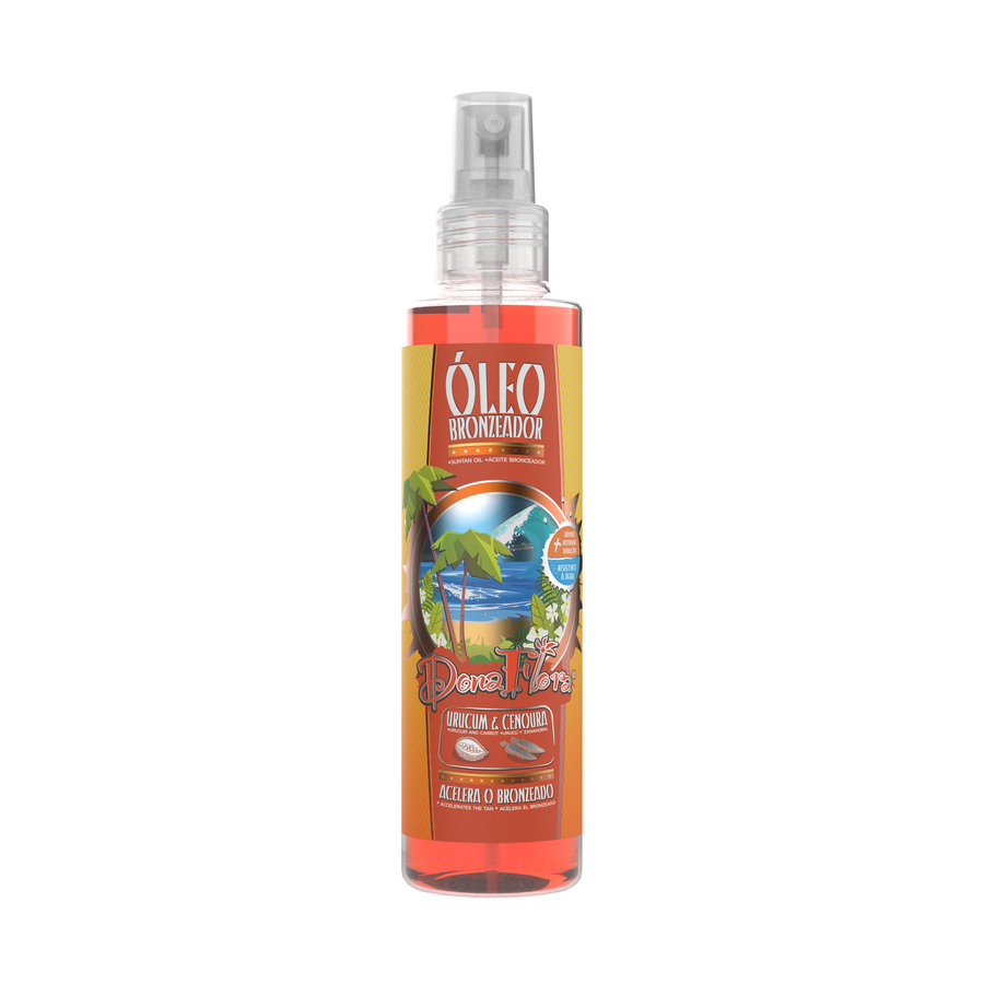 Dona Flora Óleo Bronzeador Urucum & Cenoura Acelera o Bronzeado 200ml