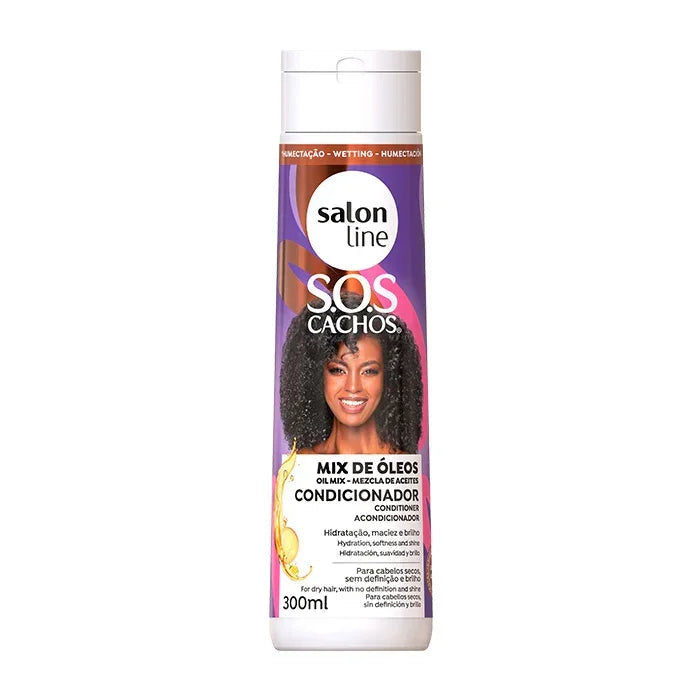 Salon Line SOS Cachos Mix de Óleos Condicionador 300ml - Ilha dos cosméticos
