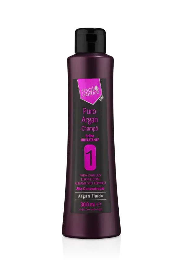 Real Natura Puro Argan Shampoo 300ml - Ilha dos cosméticos