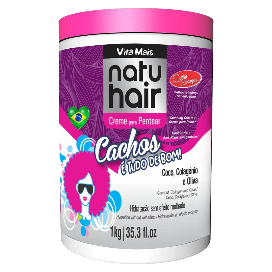 NatuHair Cachos é Tudo de Bom Creme de Pentear 1kg - Ilha dos cosméticos
