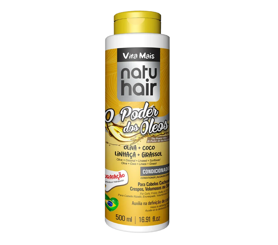 NatuHair O Poder dos Óleos Condicionador 500ml - Ilha dos cosméticos