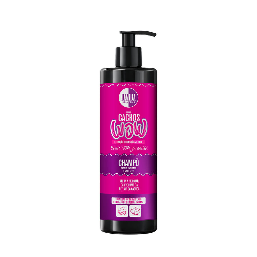 Bamba Cachos WOW Shampoo Definição, Hidratação & Brilho 500ml
