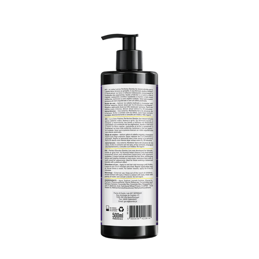 Bamba Loiros Perfeitos Shampoo Matizador & Brilho 500ml