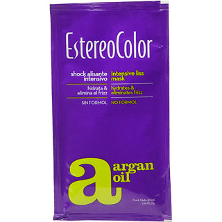 Estereocolor Shock Argan Máscara de Alisamento Anti-Frizz 50ml