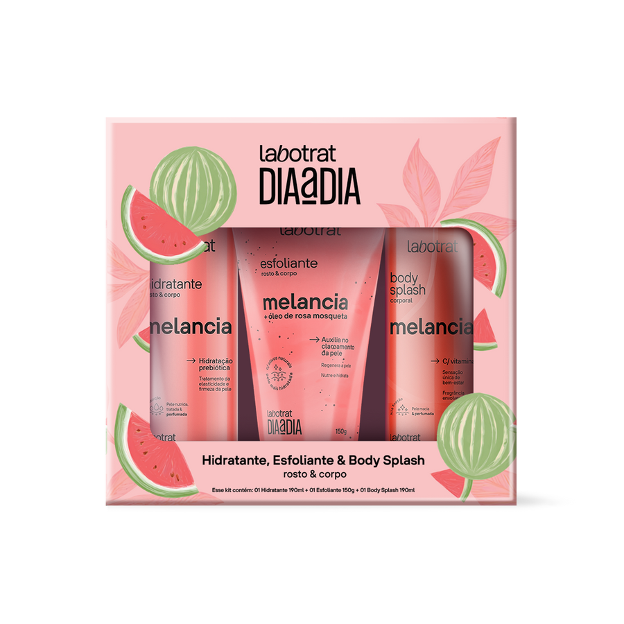 Labotrat Dia a Dia Pack Melancia — Hidratante, Esfoliante & Body Splash