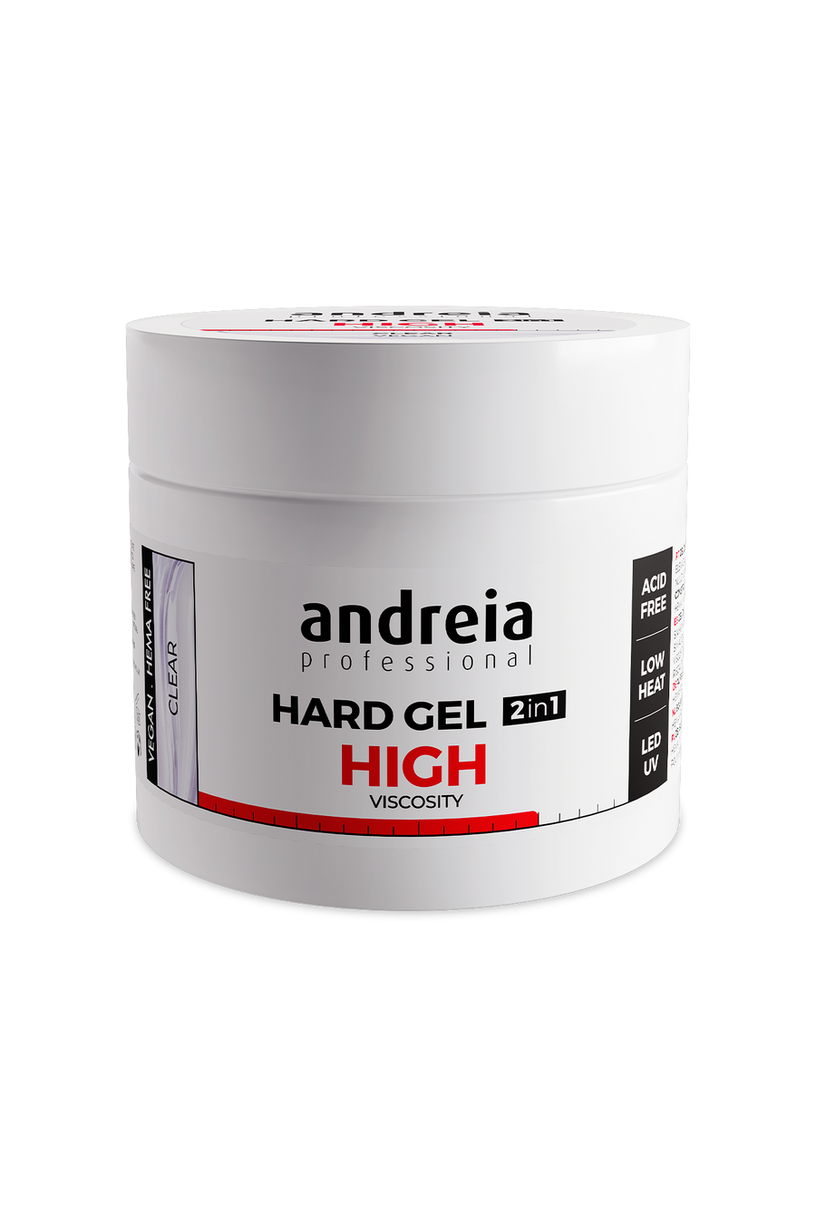 Andreia Hard Gel 2 em 1 Viscosidade Alta Gel de Construção Clear / 200 g