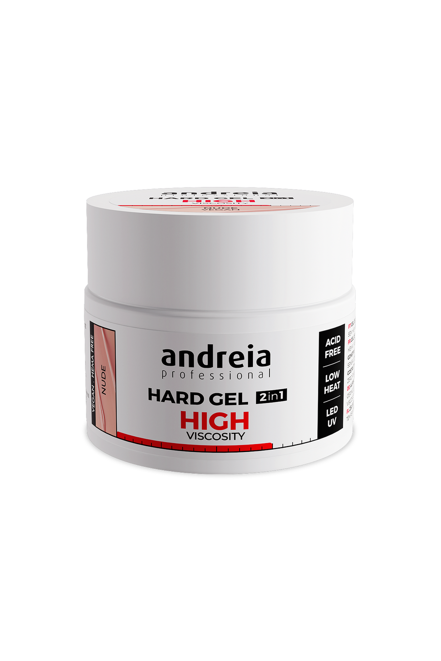 Andreia Hard Gel 2 em 1 Viscosidade Alta Gel de Construção Nude / 44 g
