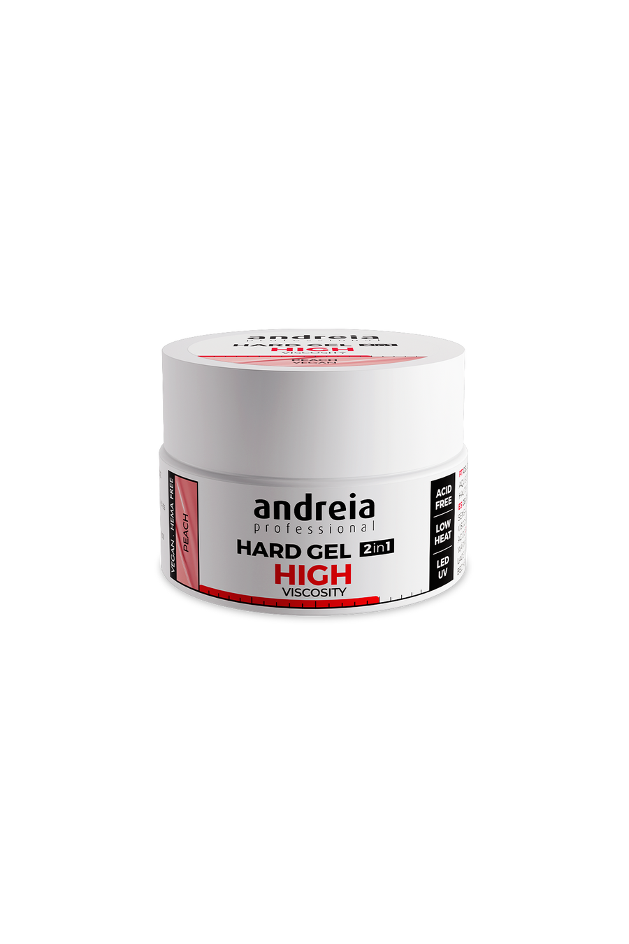 Andreia Hard Gel 2 em 1 Viscosidade Alta Gel de Construção Peach / 22 g