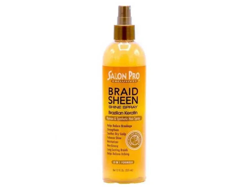Salon Pro Braid Sheen Spray Keratin 355 ml - Ilha dos cosméticos