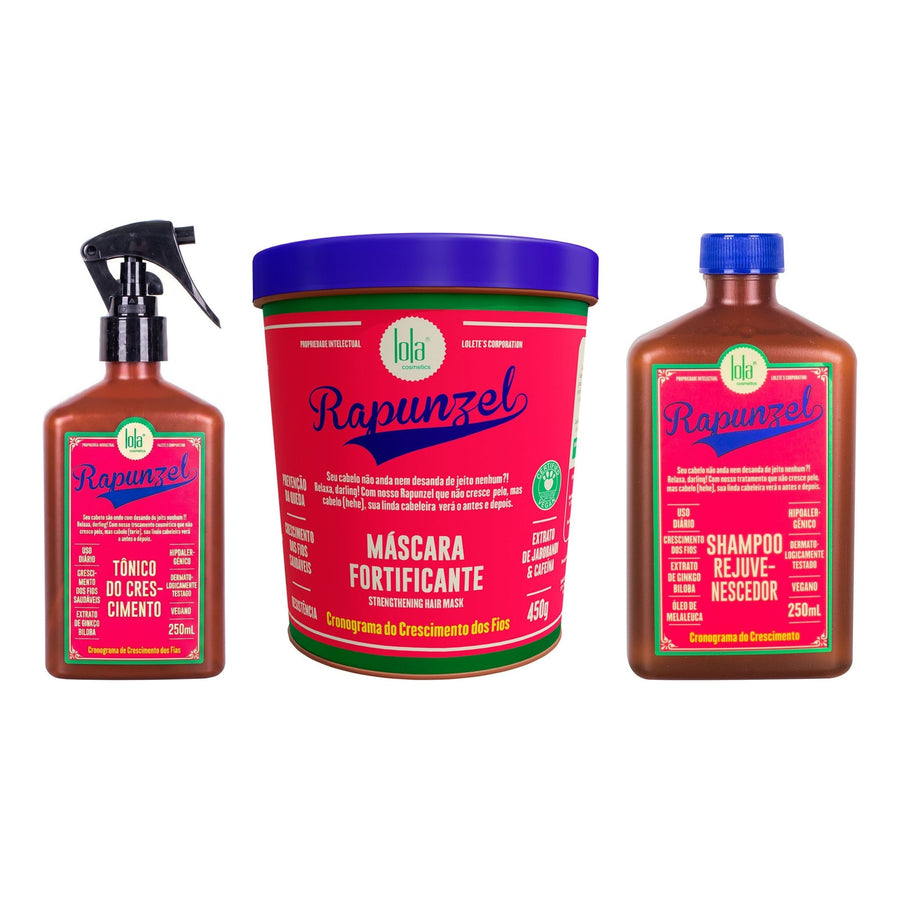 Lola Rapunzel Pack Anti-Queda Shampoo, Tónico e Máscara 2x250ml e 450g