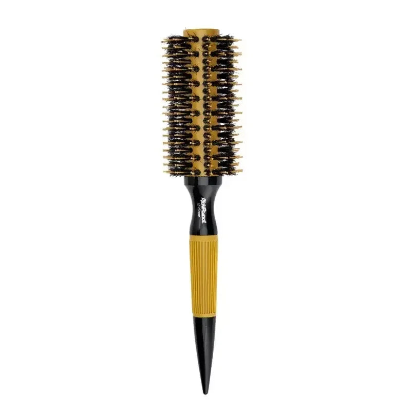 RickiParodi Golden Ceramic Escova Circular Térmica 25mm Cerdas Javali
