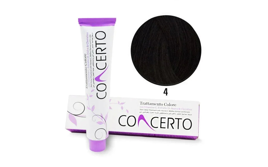 Concerto Coloração Castanho n4 100ml - Ilha dos cosméticos