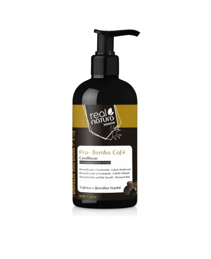Real Natura Pro-Bomba Café Condicionador Sem Sal 300ml - Ilha dos cosméticos