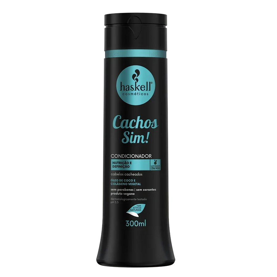 Haskell Cachos Sim Condicionador Cachos 300ml e 1L