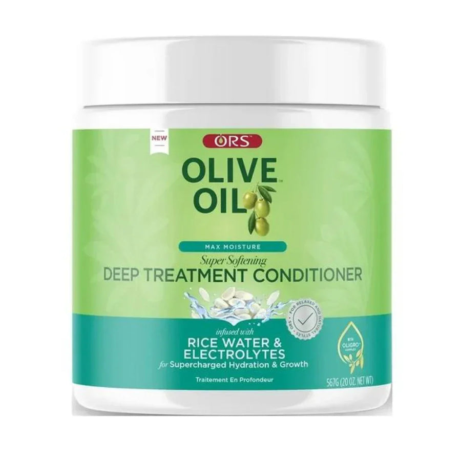 ORS Olive Oil Deep Treatment Cond Rice Water 567g - Ilha dos cosméticos