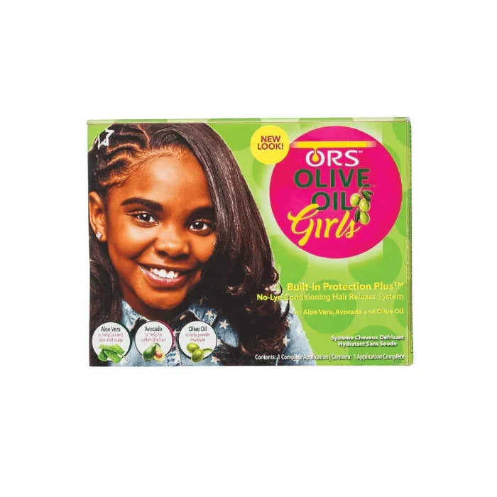 ORS Olive Oil Girls Creme Alisante Infantil Kit 1 Aplicação - Ilha dos cosméticos
