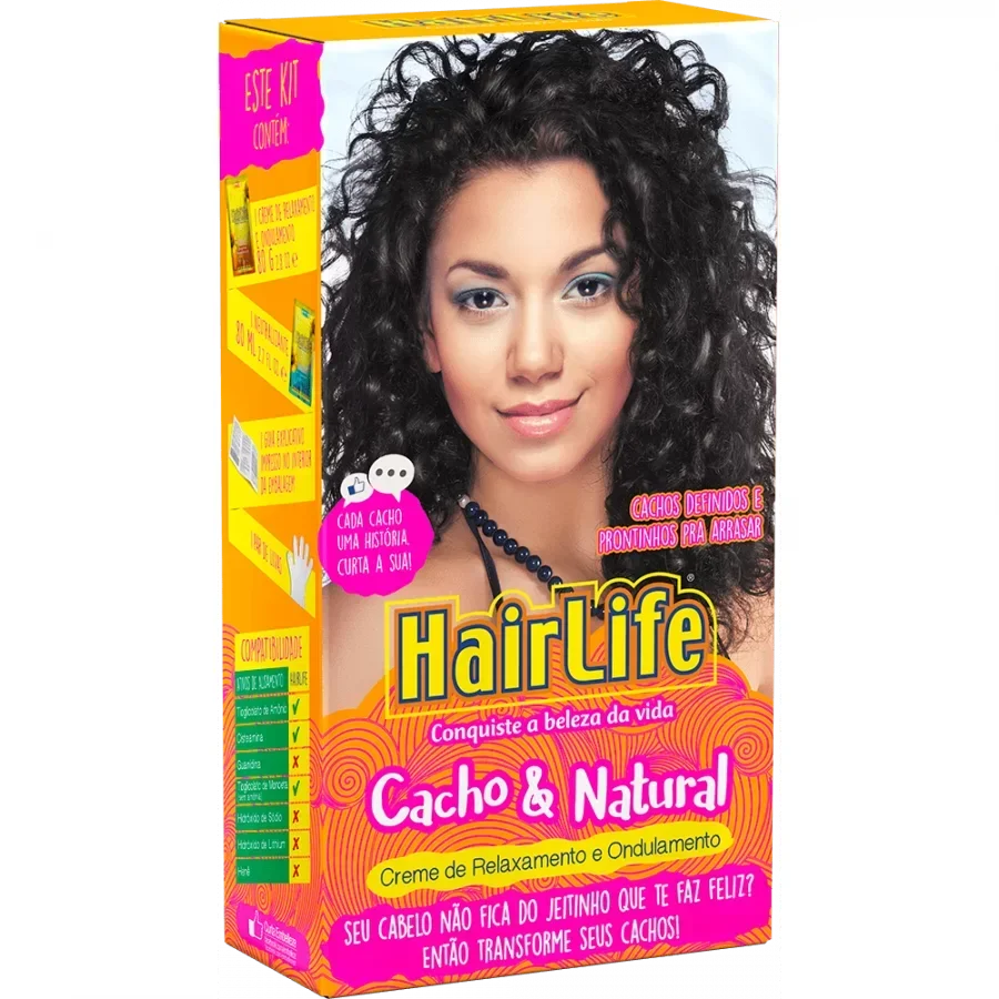 Novex HairLife Cacho e Natural Pack de Relaxamento e Ondulação