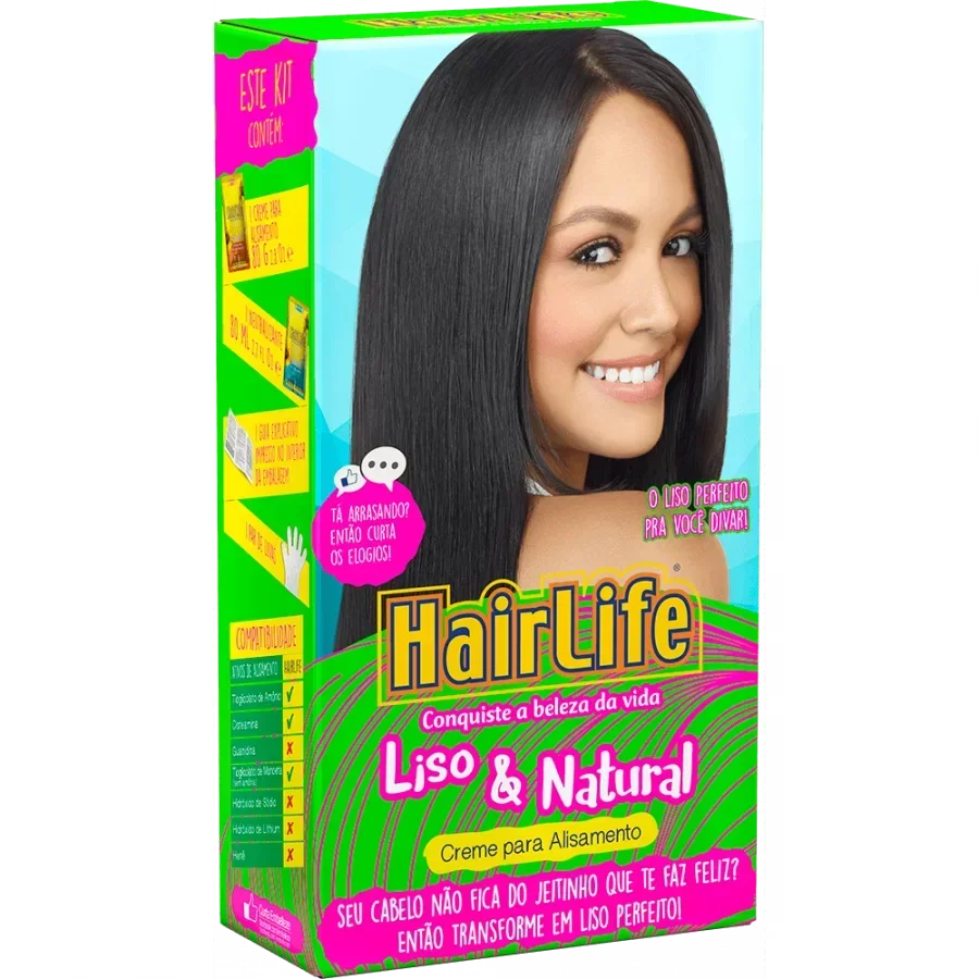 Novex HairLife Liso e Natural Pack de Alisamento Tioglicolato