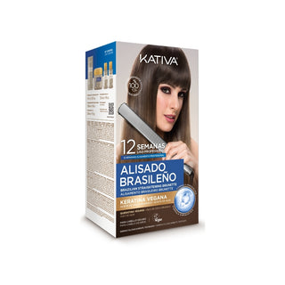Kativa Pack Alisamento Brasileiro Brunette para Cabelo Escuro
