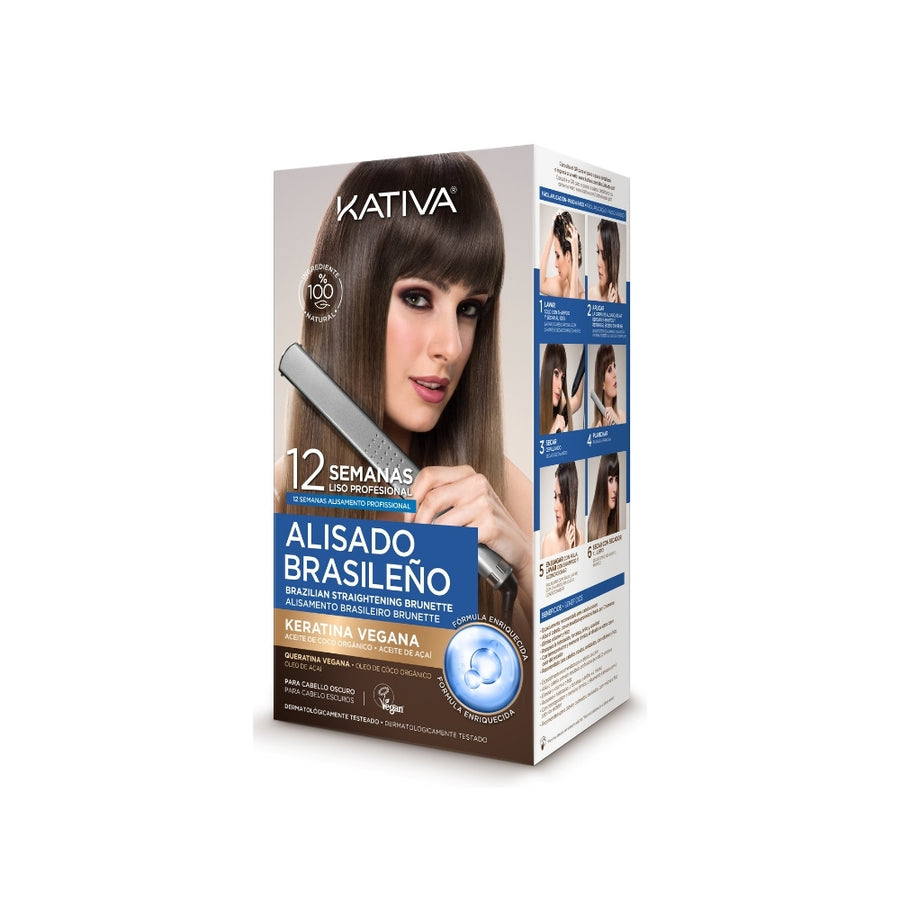 Kativa Pack Alisamento Brasileiro Brunette para Cabelo Escuro: selos da marca