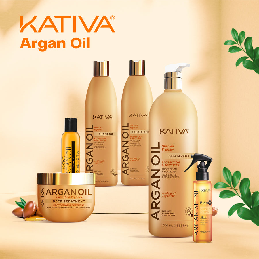 Kativa Argan Oil Shampoo Proteção e Suavidade: detalhe do produto