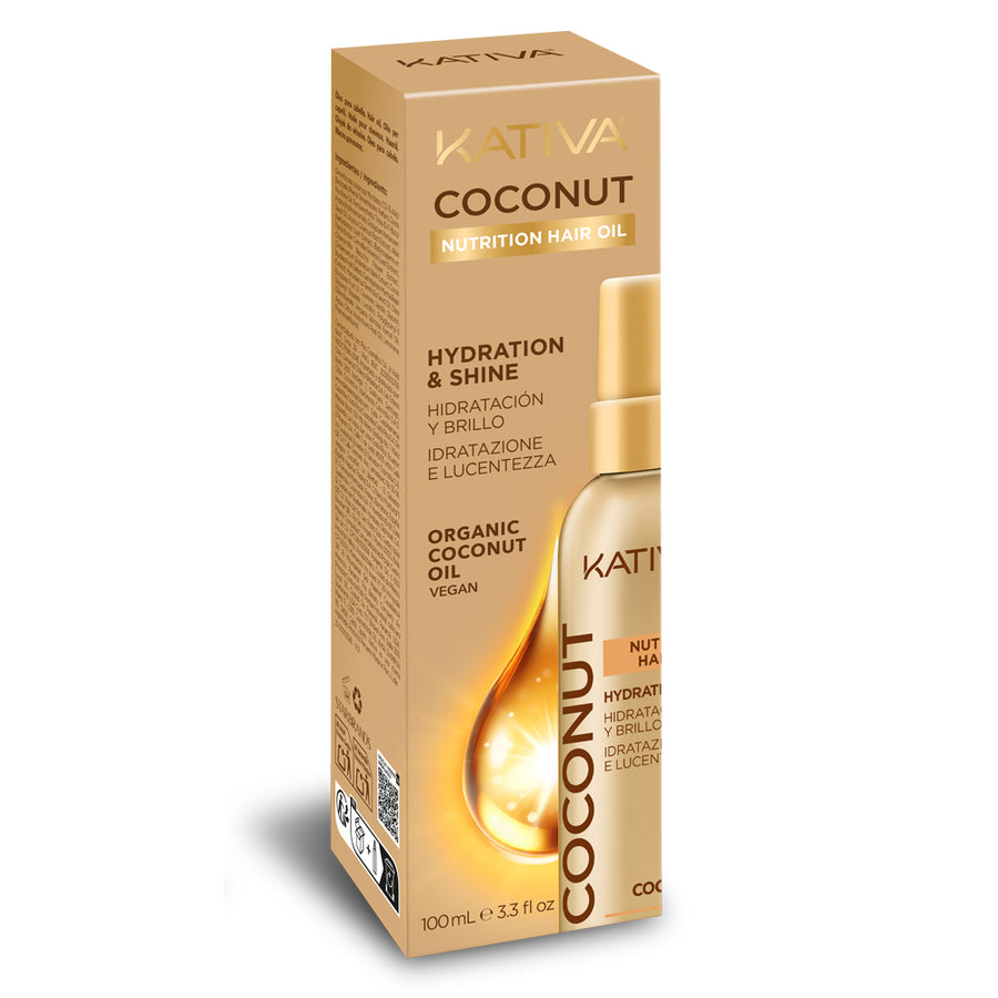 Kativa Coconut Nutrition Hair Oil Óleo Capilar Hidratação e Brilho: selos da marca
