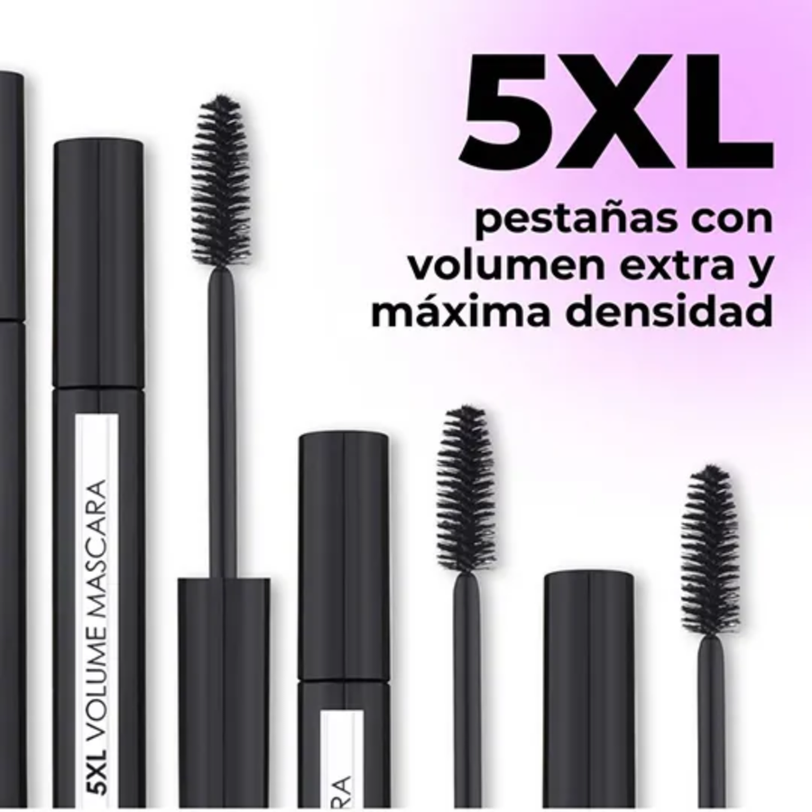 Lamel 5XL Volume Máscara de Pestanas Alongadora 10ml, painel da marca com as características