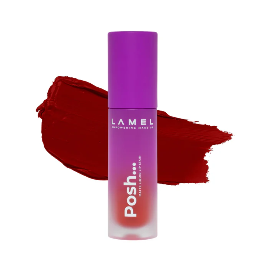 Lamel Posh Batom Líquido Mate de Longa Duração 4ml 406 Ruby Red