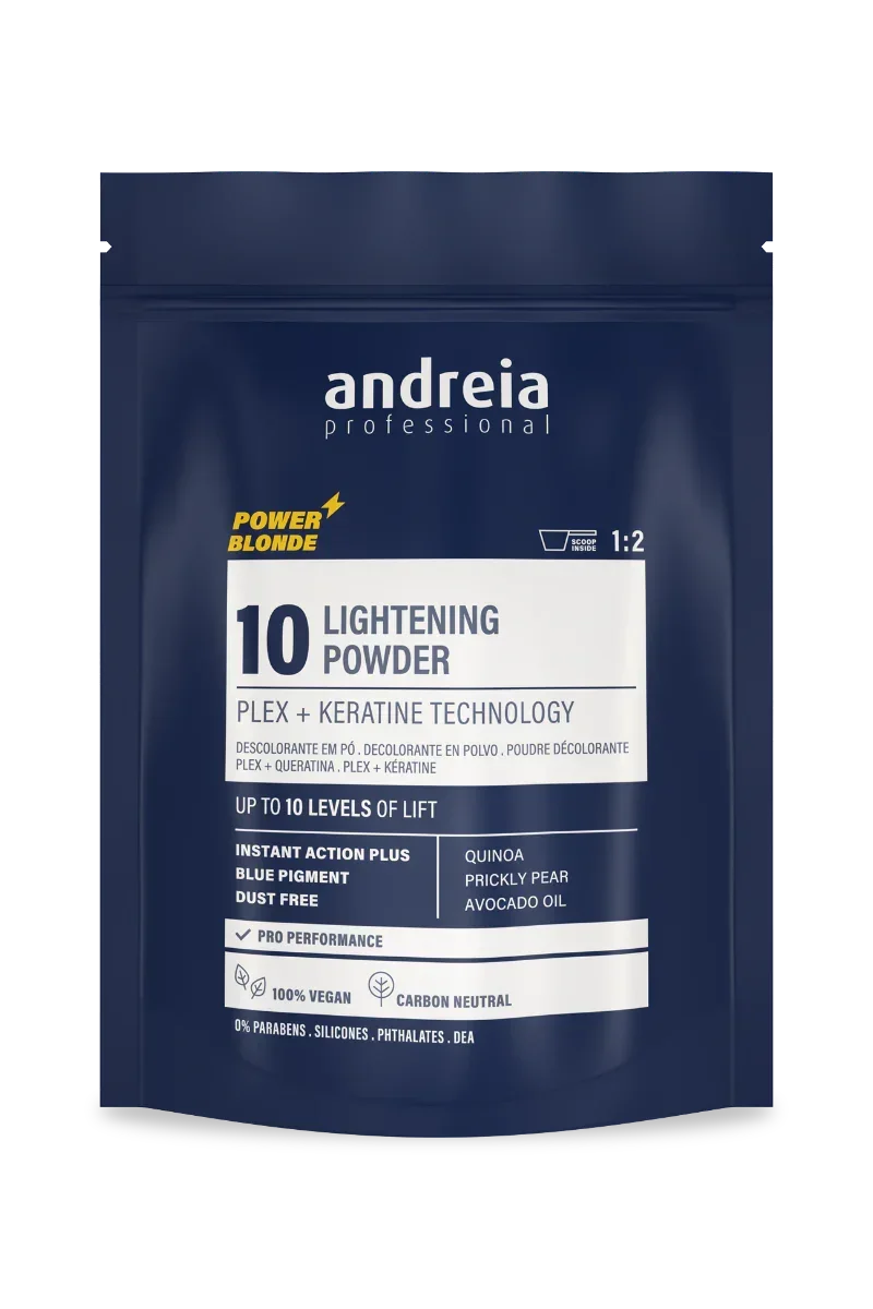 Andreia Power Blonde 10 Pó Descolorante Azul 500gr - Ilha dos cosméticos
