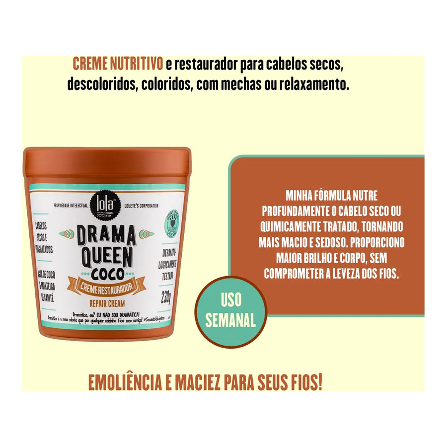 Lola Drama Queen Coco Máscara 230g — foto oficial da marca