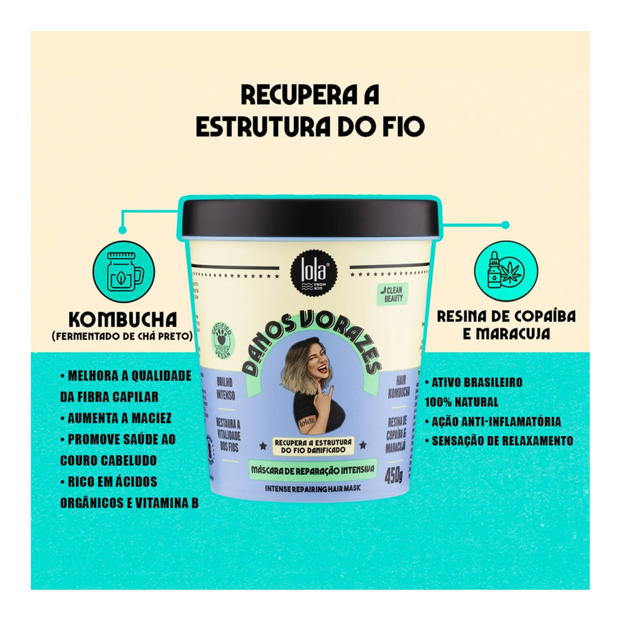 Lola Danos Vorazes Máscara 450g — foto oficial da marca