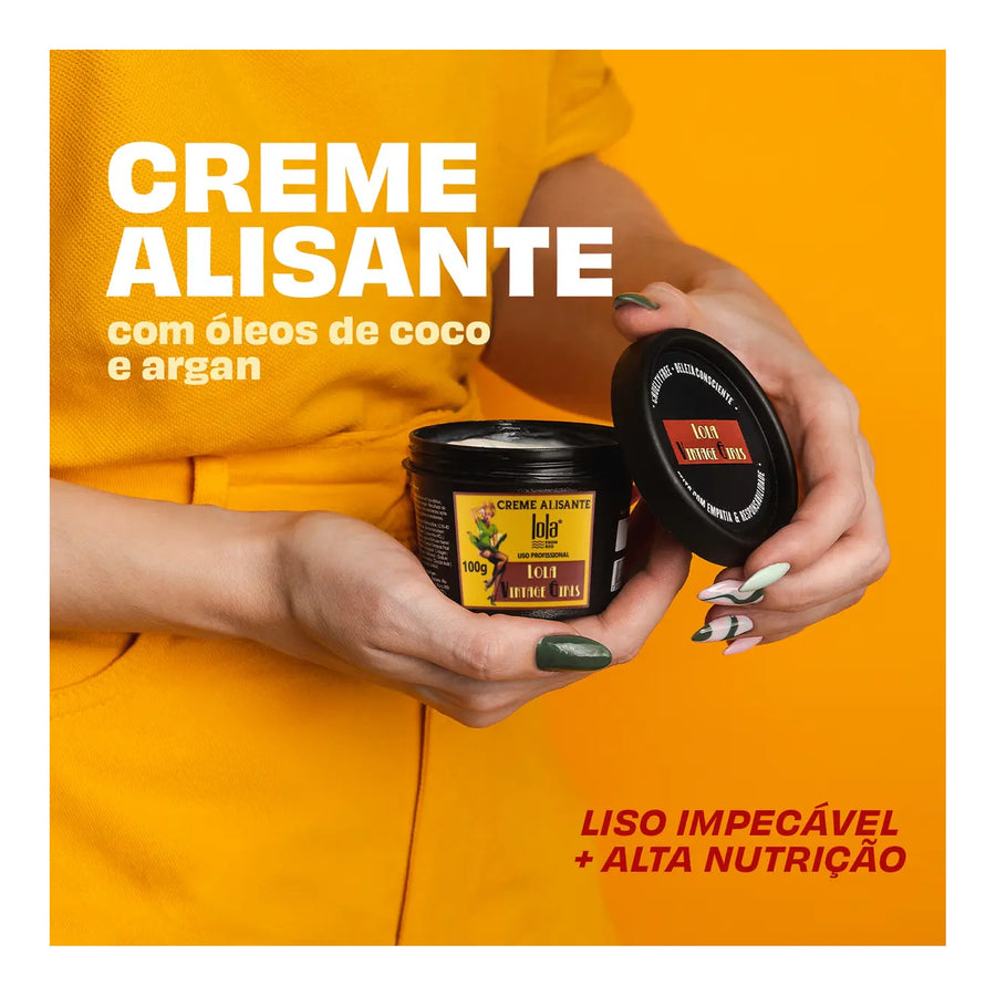 Lola Vintage Girls Creme Alisante Grande 850g — foto oficial da marca