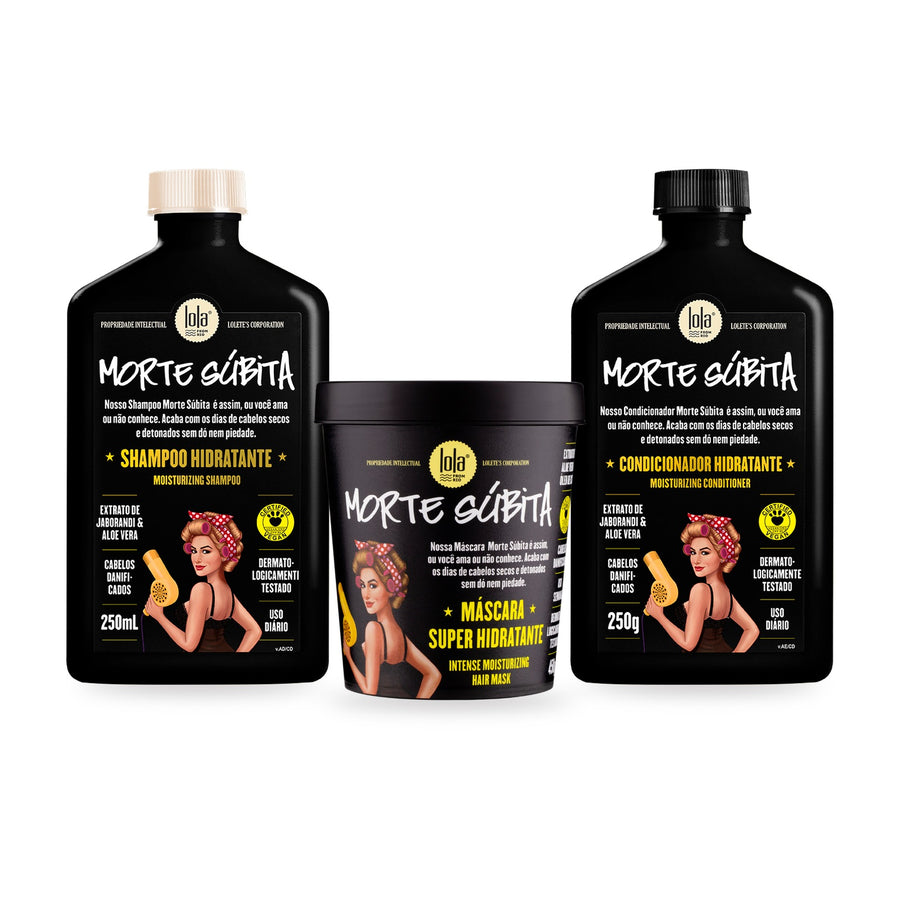 Lola Pack Morte Súbita Hidratação Intensa Shampoo, Condicionador e Máscara