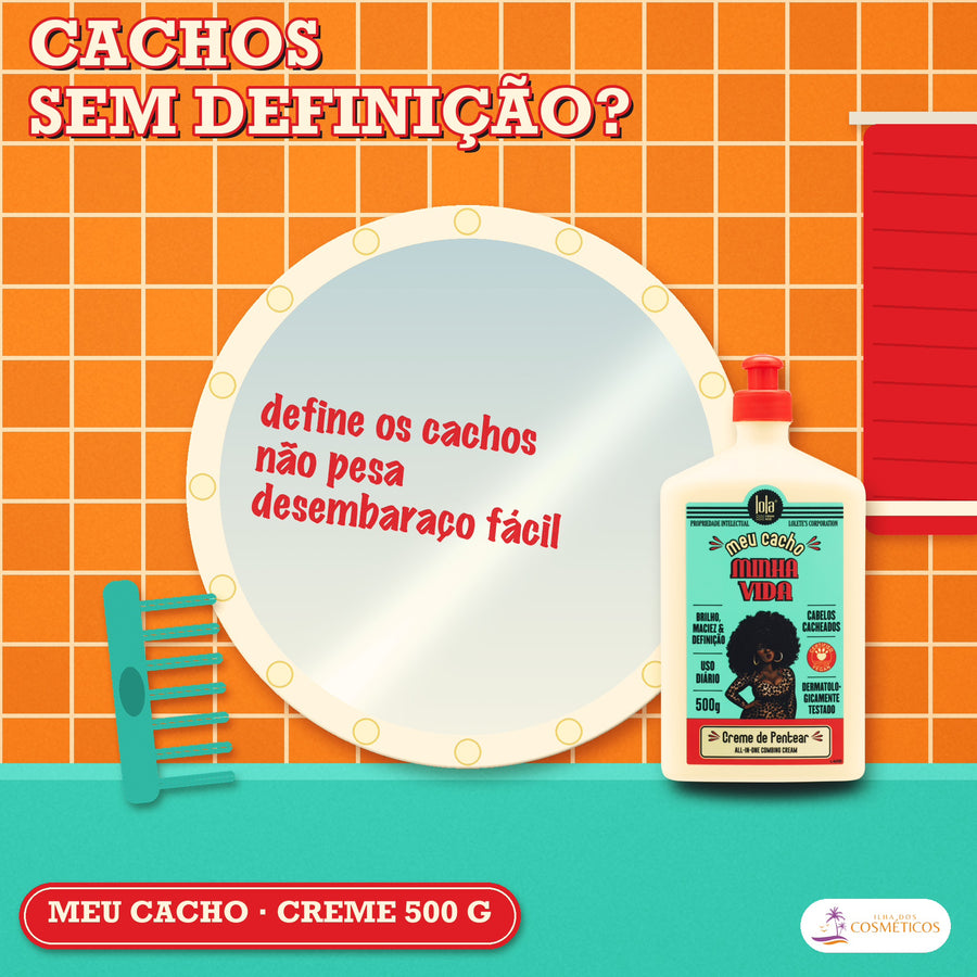 Creme de Pentear Meu Cacho Minha Vida Lola: apresentação, com o que a fórmula faz pelo fio