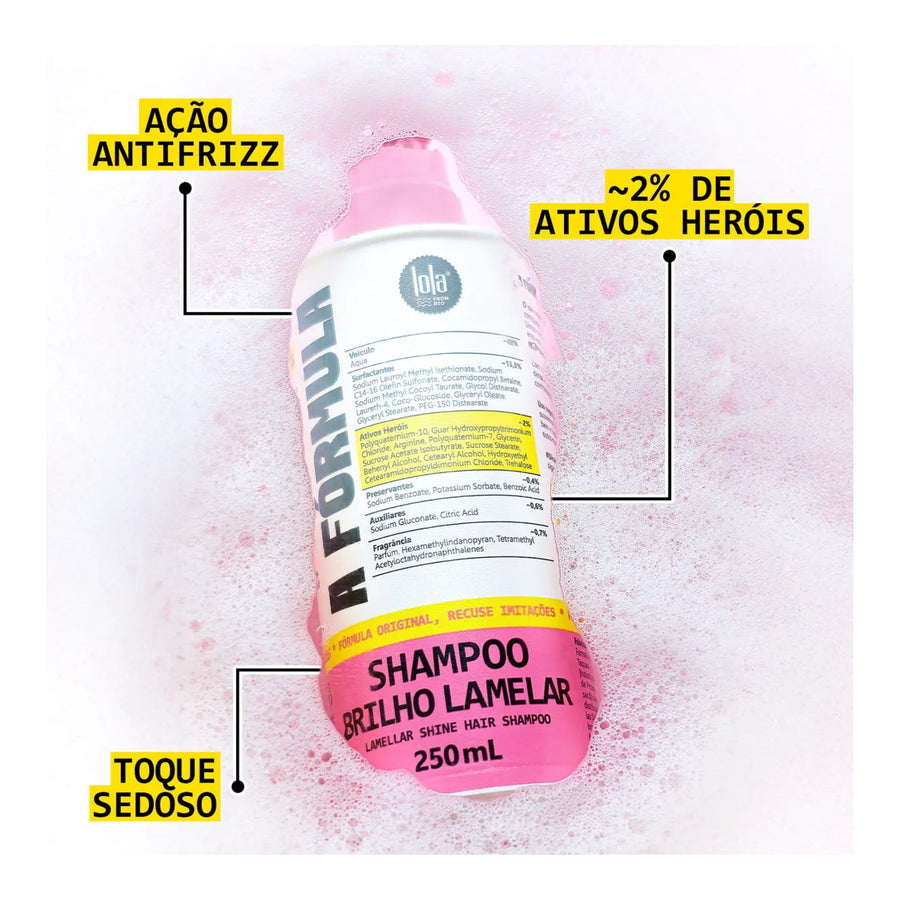 Lola A Fórmula Shampoo Brilho Lamelar 250ml — foto oficial da marca
