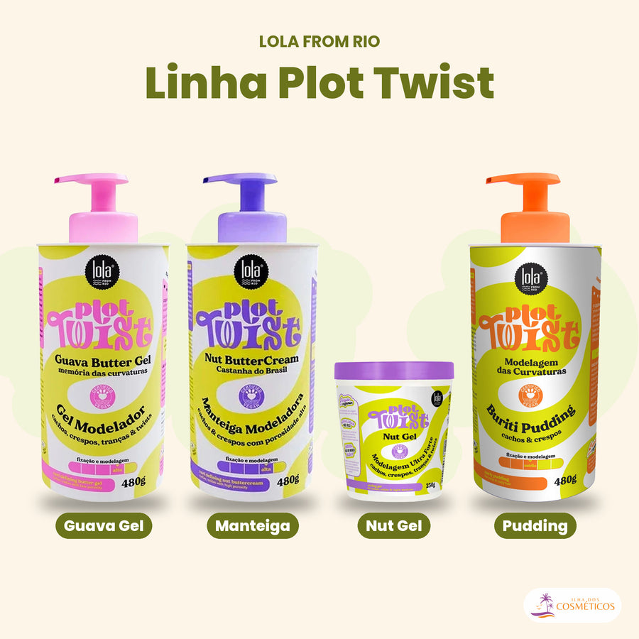 Manteiga Modeladora Plot Twist Lola Nut ButterCream: quatro produtos da linha Plot Twist, de gel a pudding